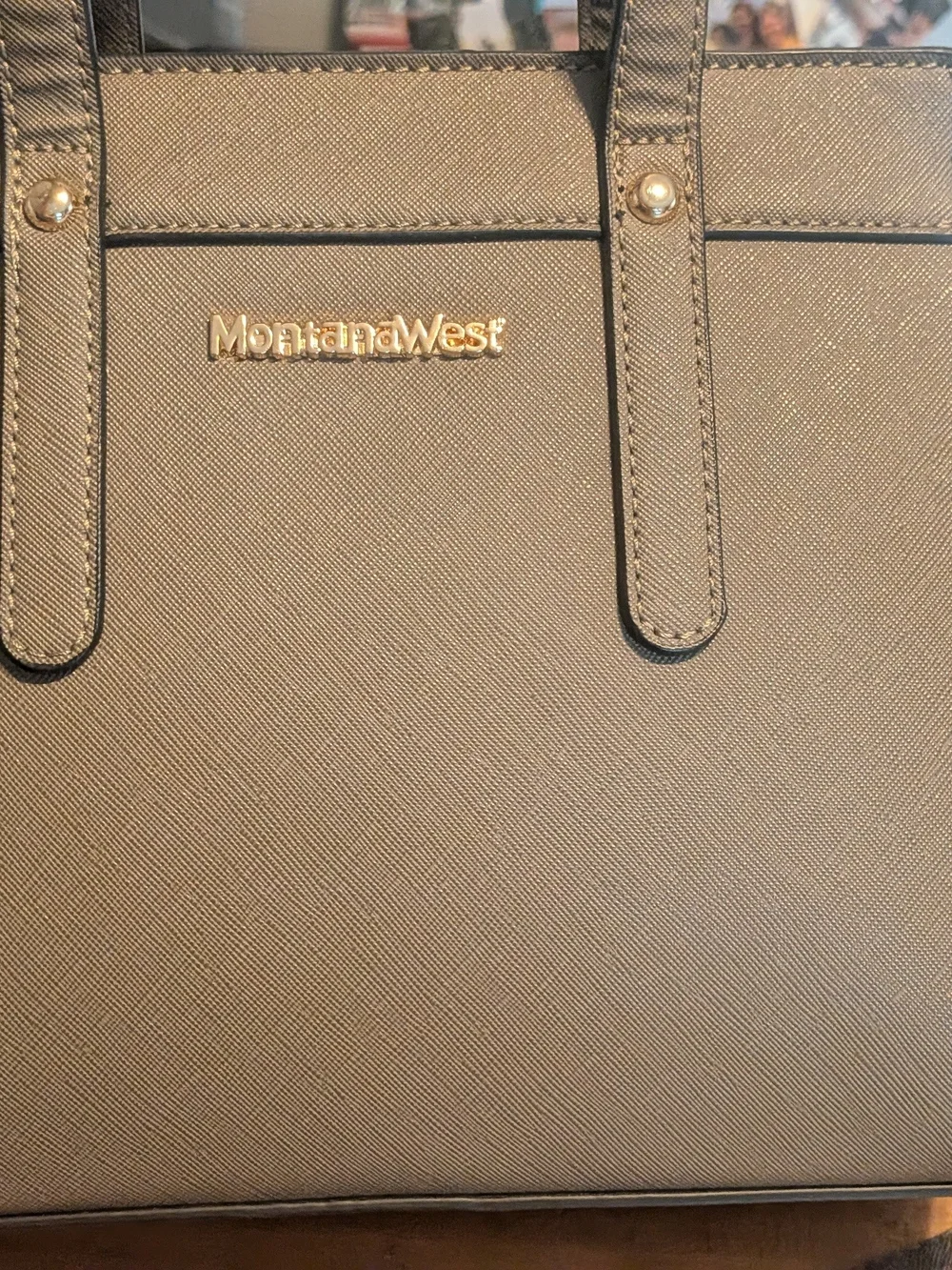 Montana West Select Gray Saffiano Vegan Leather Satchel & Crossbody Bag